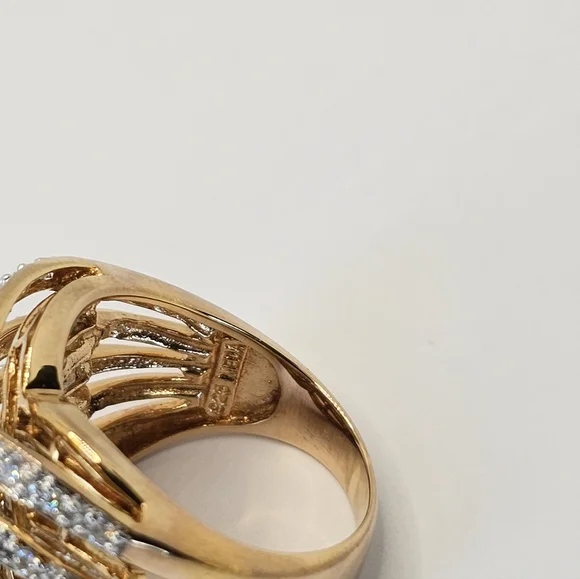 Gorgeous Victoria Wieck Absolute Gemstones & Vermeil Ring Sz 6! - Picture 8 of 11